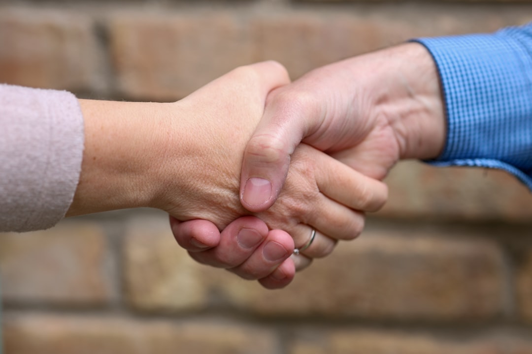 Business handshake between contractor and client
